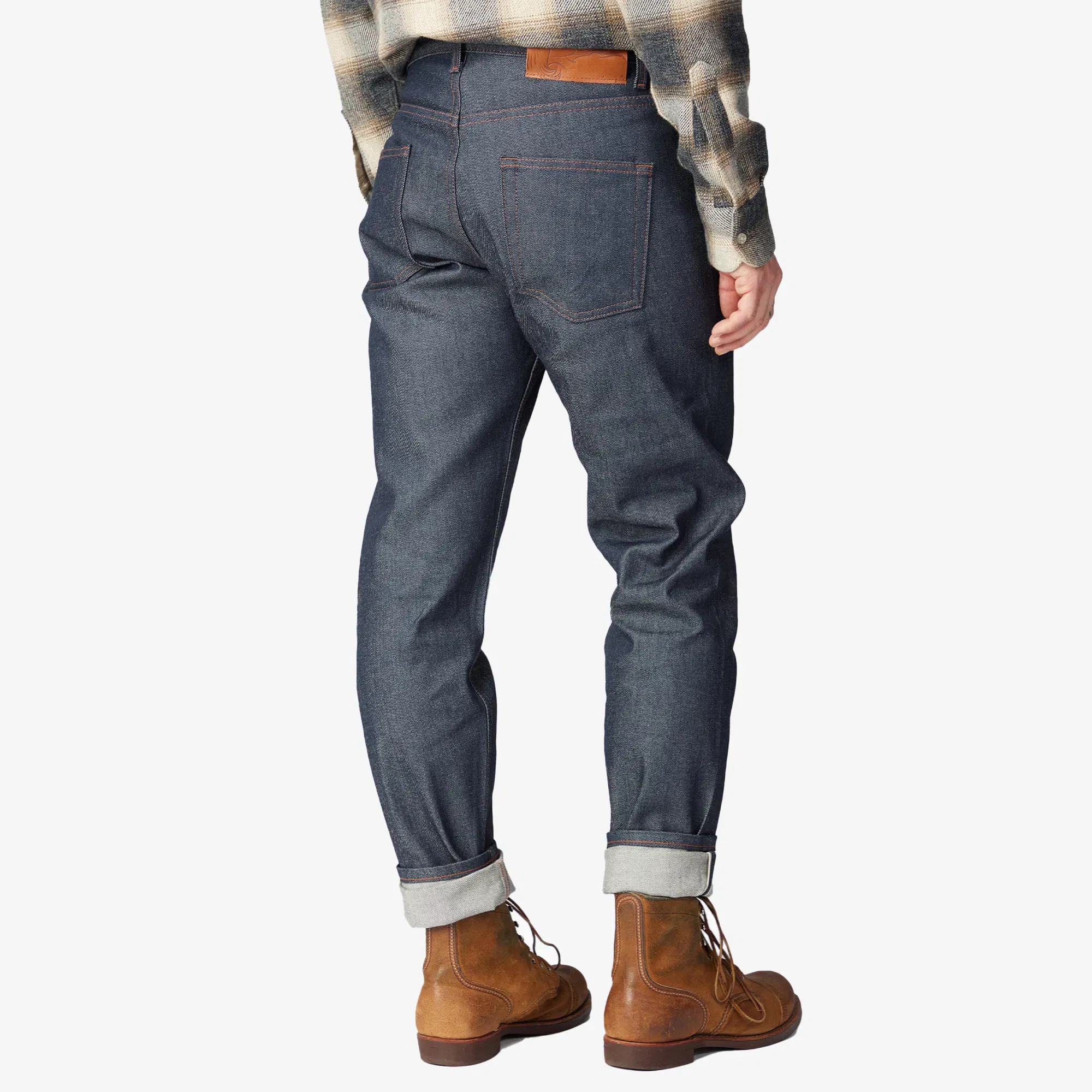 Naked & Famous EASY GUY - NATURAL INDIGO SELVEDGE { BLUE