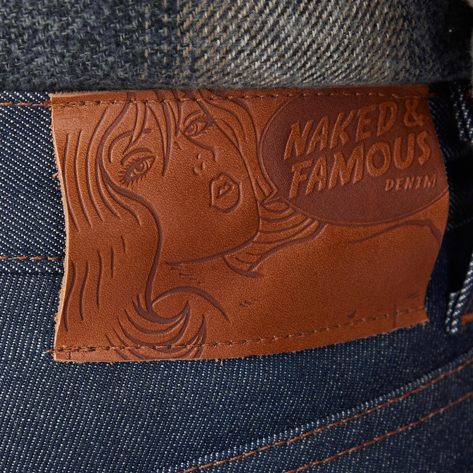 Naked & Famous EASY GUY - NATURAL INDIGO SELVEDGE { BLUE