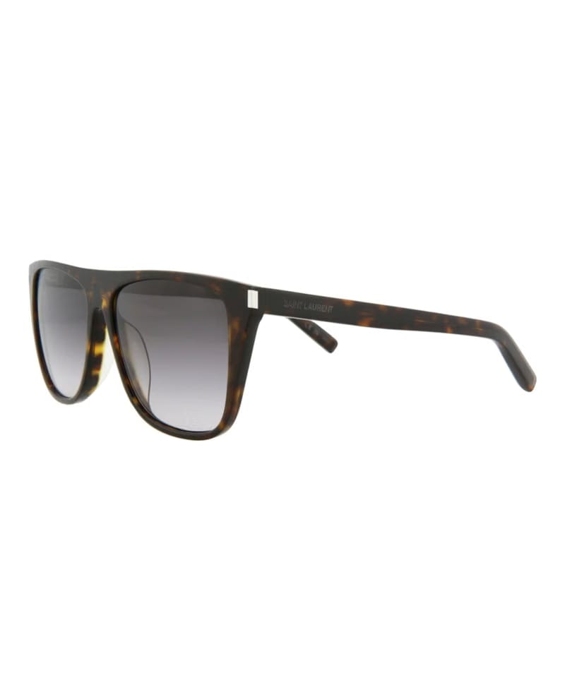 Saint Laurent Square Rectangle Sunglasses Havana/Havana/Grey (SL1F-30006302-003)