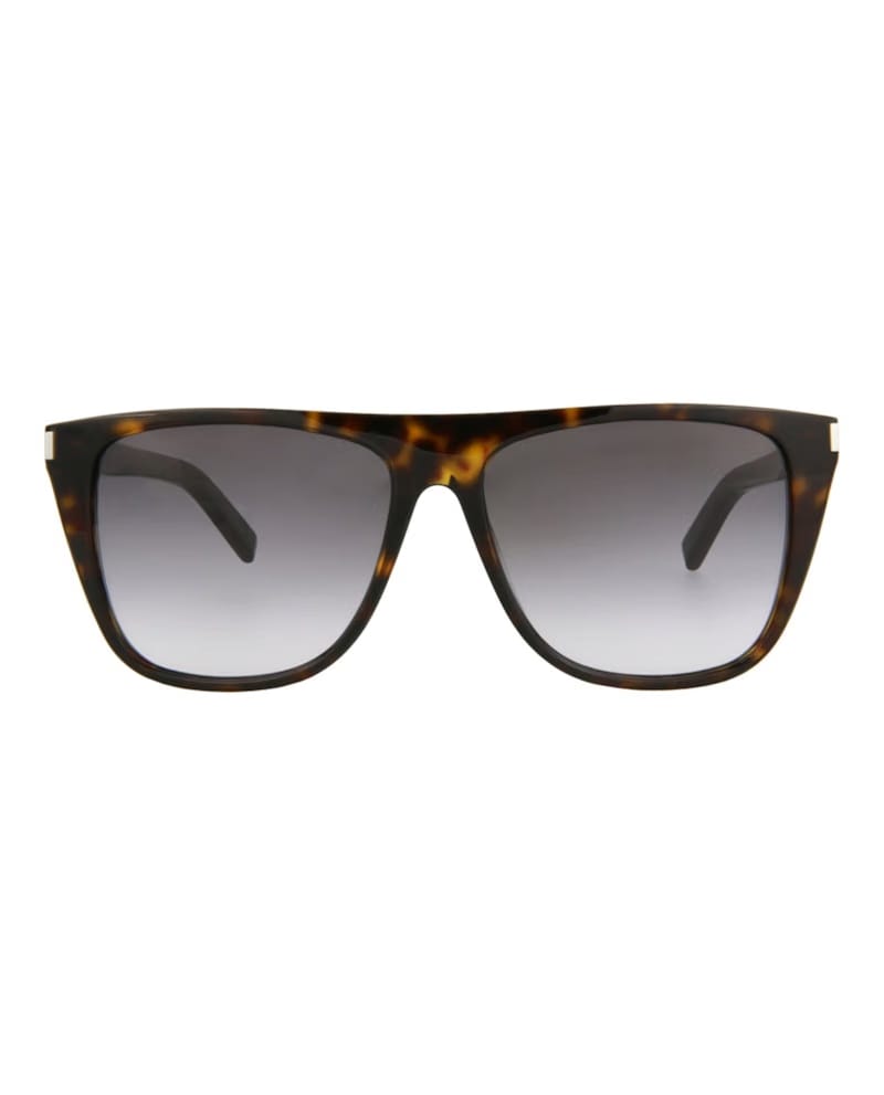 Saint Laurent Square Rectangle Sunglasses Havana/Havana/Grey (SL1F-30006302-003)