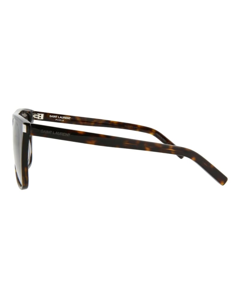 Saint Laurent Square Rectangle Sunglasses Havana/Havana/Grey (SL1F-30006302-003)