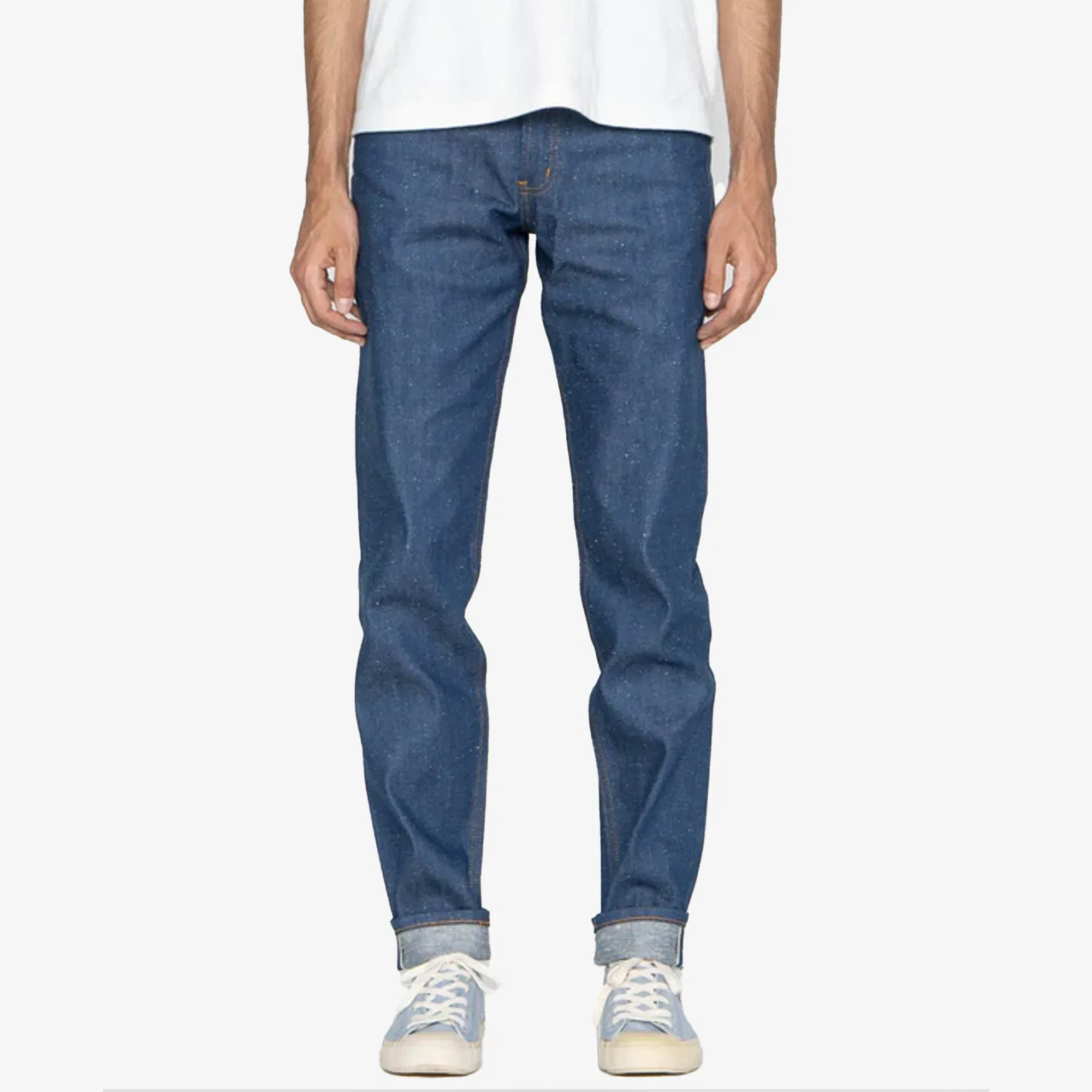 Naked & Famous EASY GUY - WORKFORCE SELVEDGE { BLUE