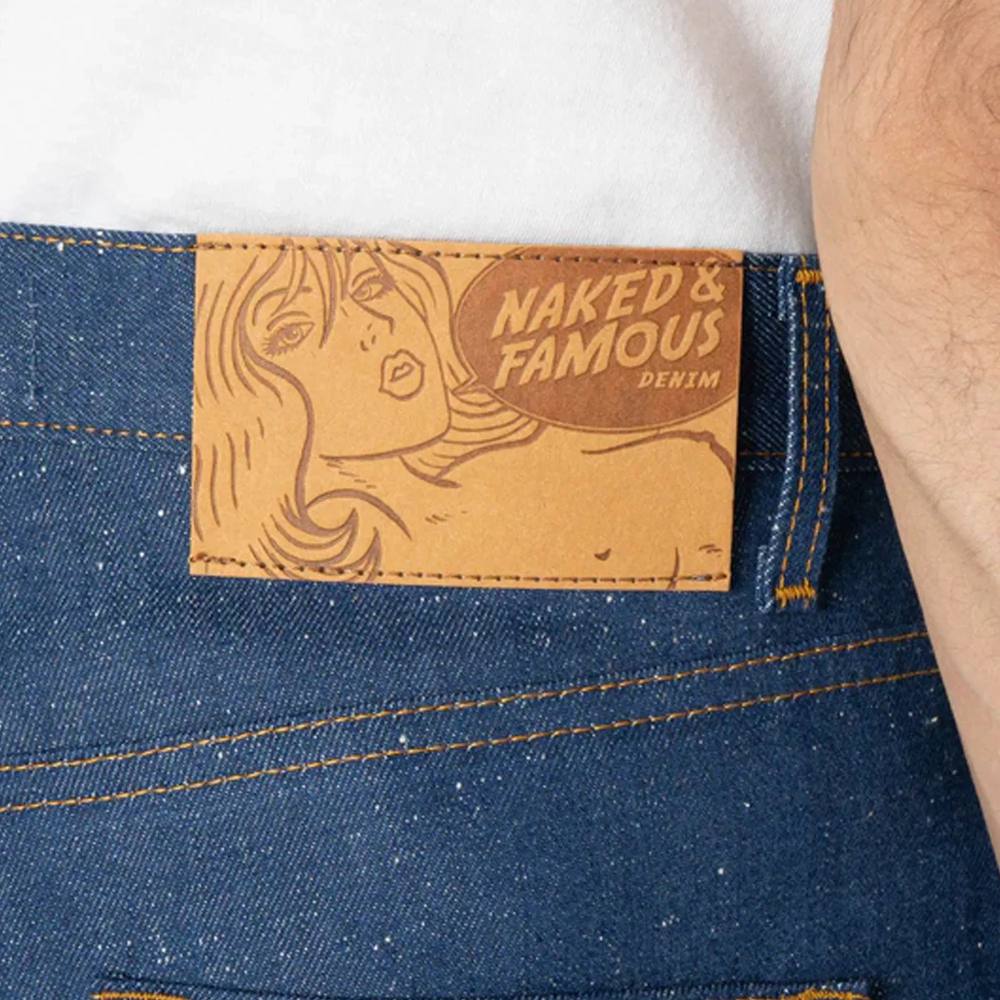 Naked & Famous EASY GUY - WORKFORCE SELVEDGE { BLUE