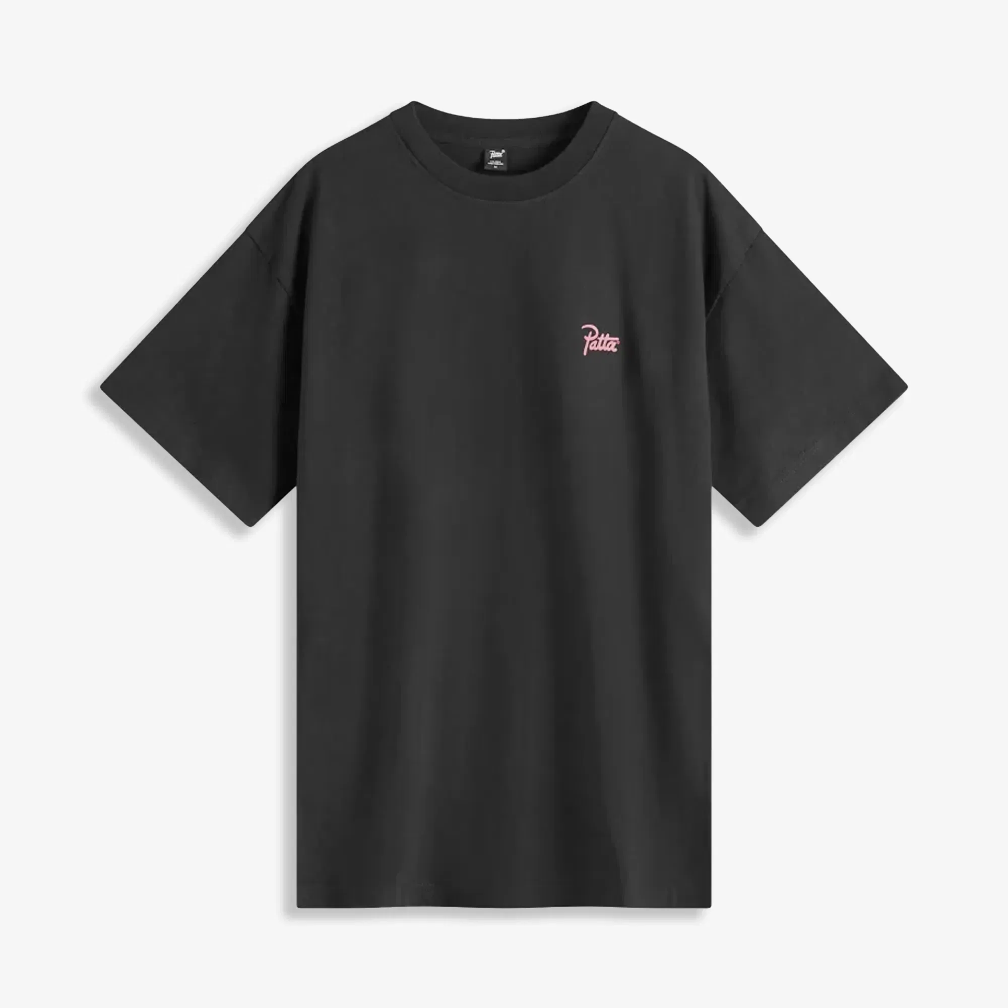 PATTA PATTA POSTCARD T-SHIRT { BLACK
