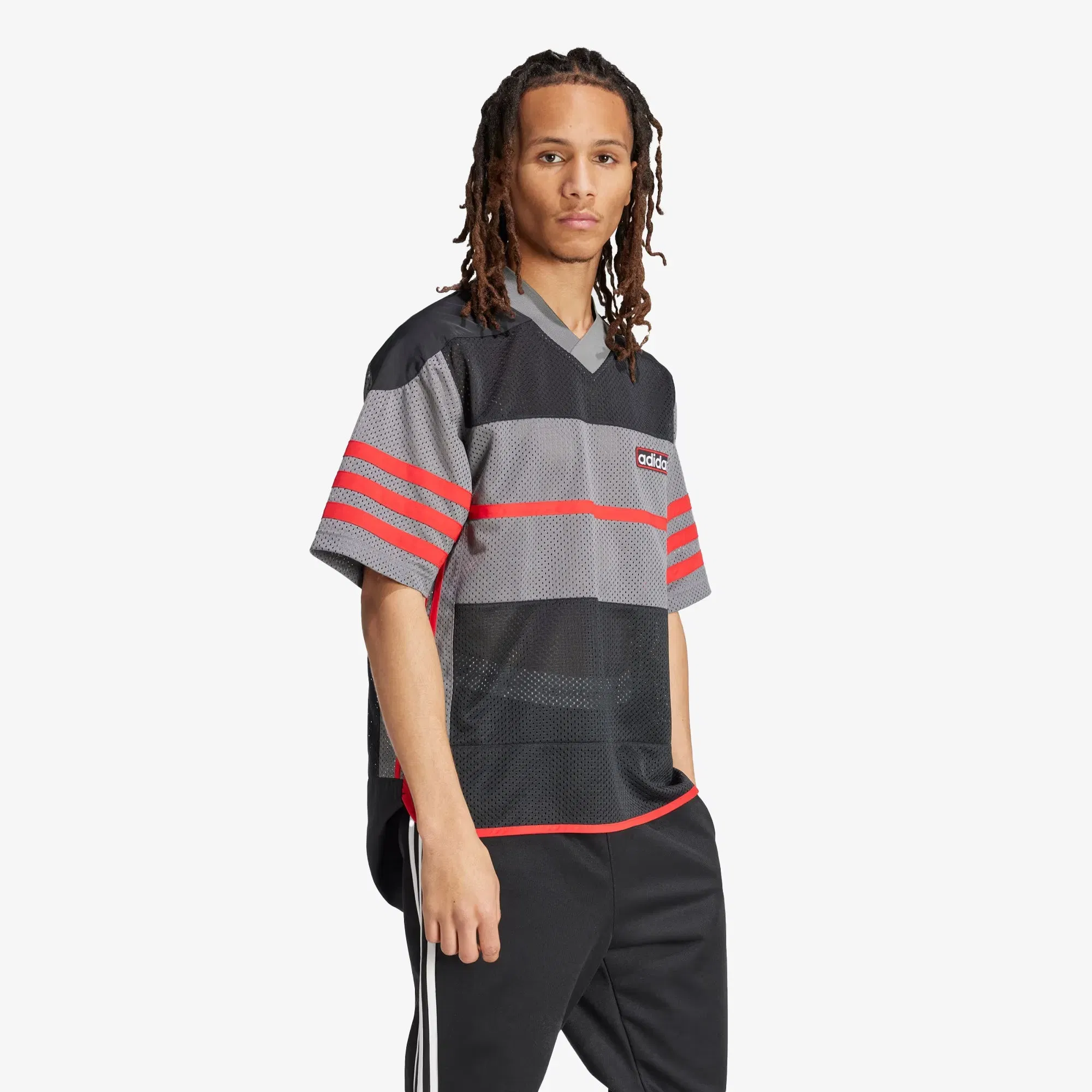 Adidas Originals ADICOLOR ADIBREAK MESH JERSEY { BLACK/GREY