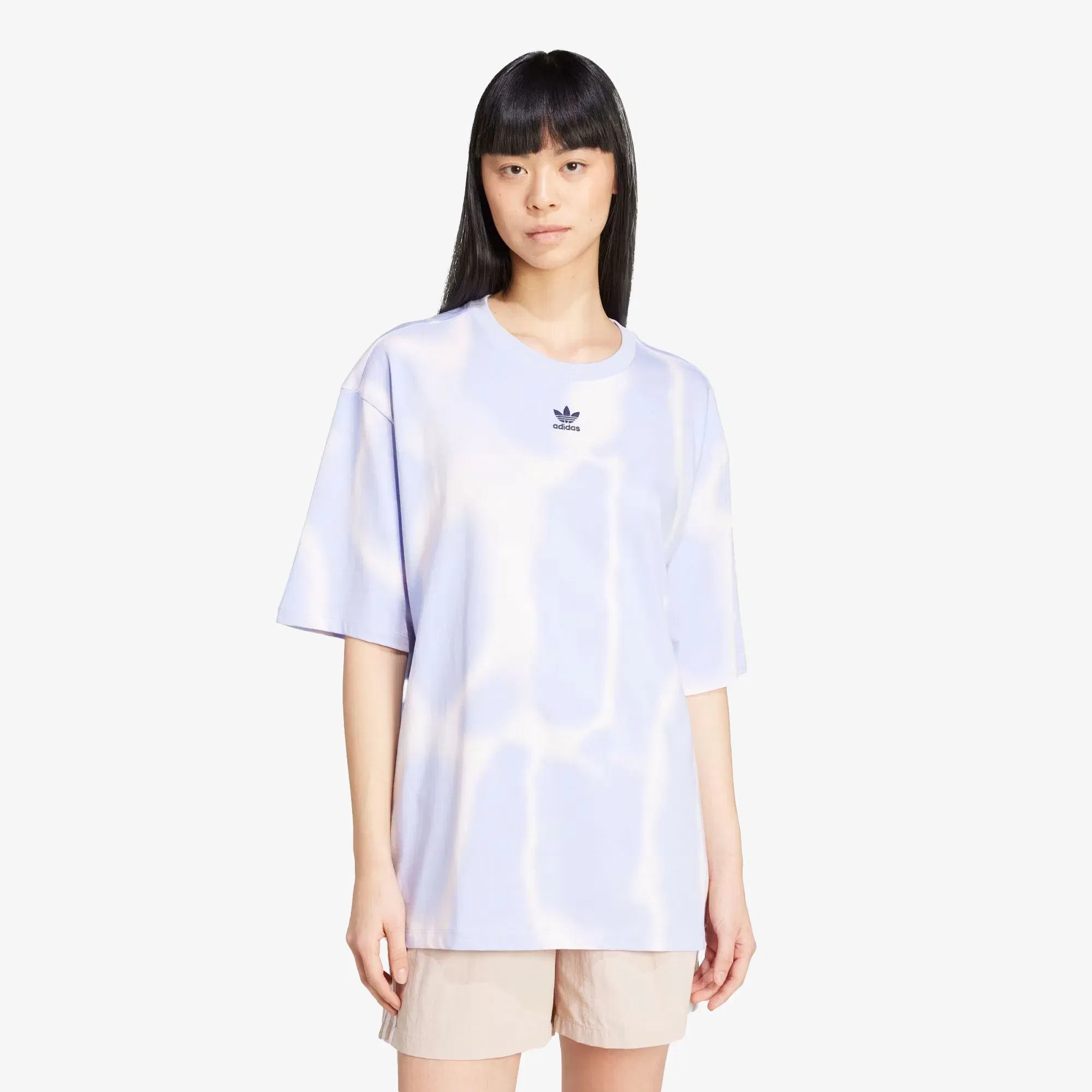 Adidas Originals DYE ALLOVER PRINT T-Shirt { VIOLET TONE