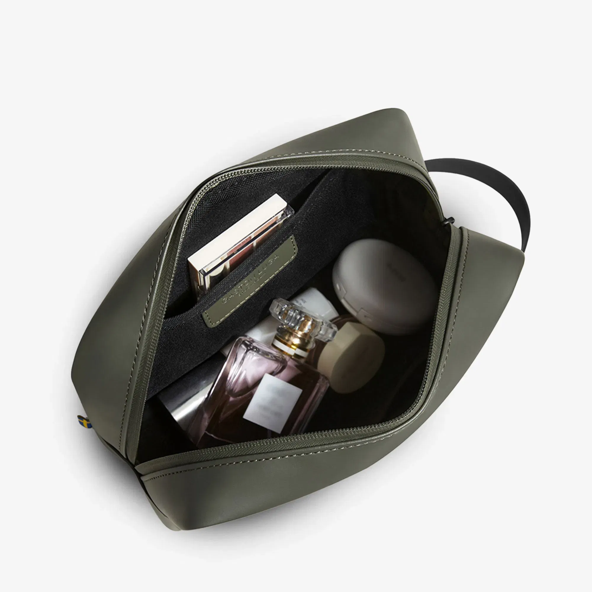 Gaston Luga SPLASH TOILETRY BAG { OLIVE