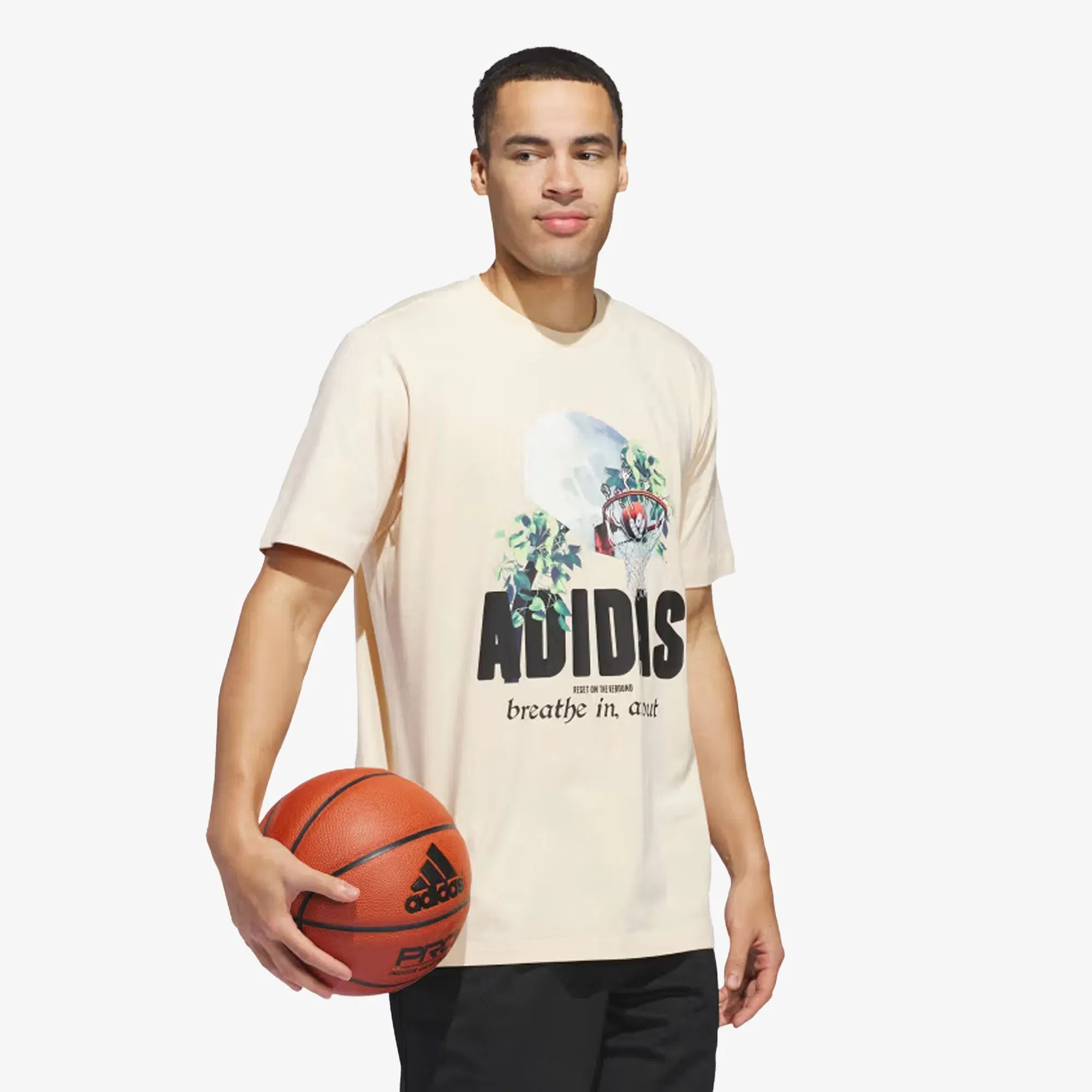 Adidas LIL STRIPE PHOTOREAL GRAPHIC T-Shirt { CRYSTAL SAND