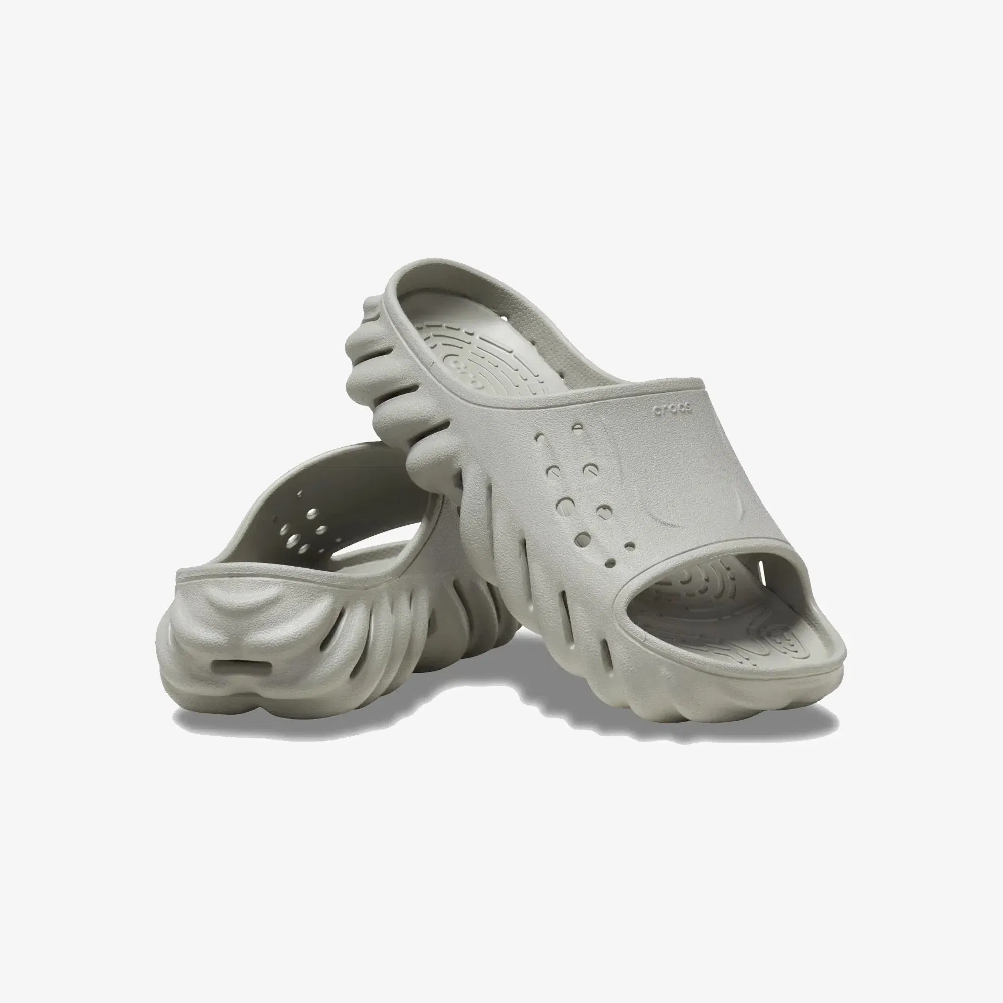 Crocs ECHO CROSS-STRAP SANDALS - ELEPHANT { MOUSE GREY