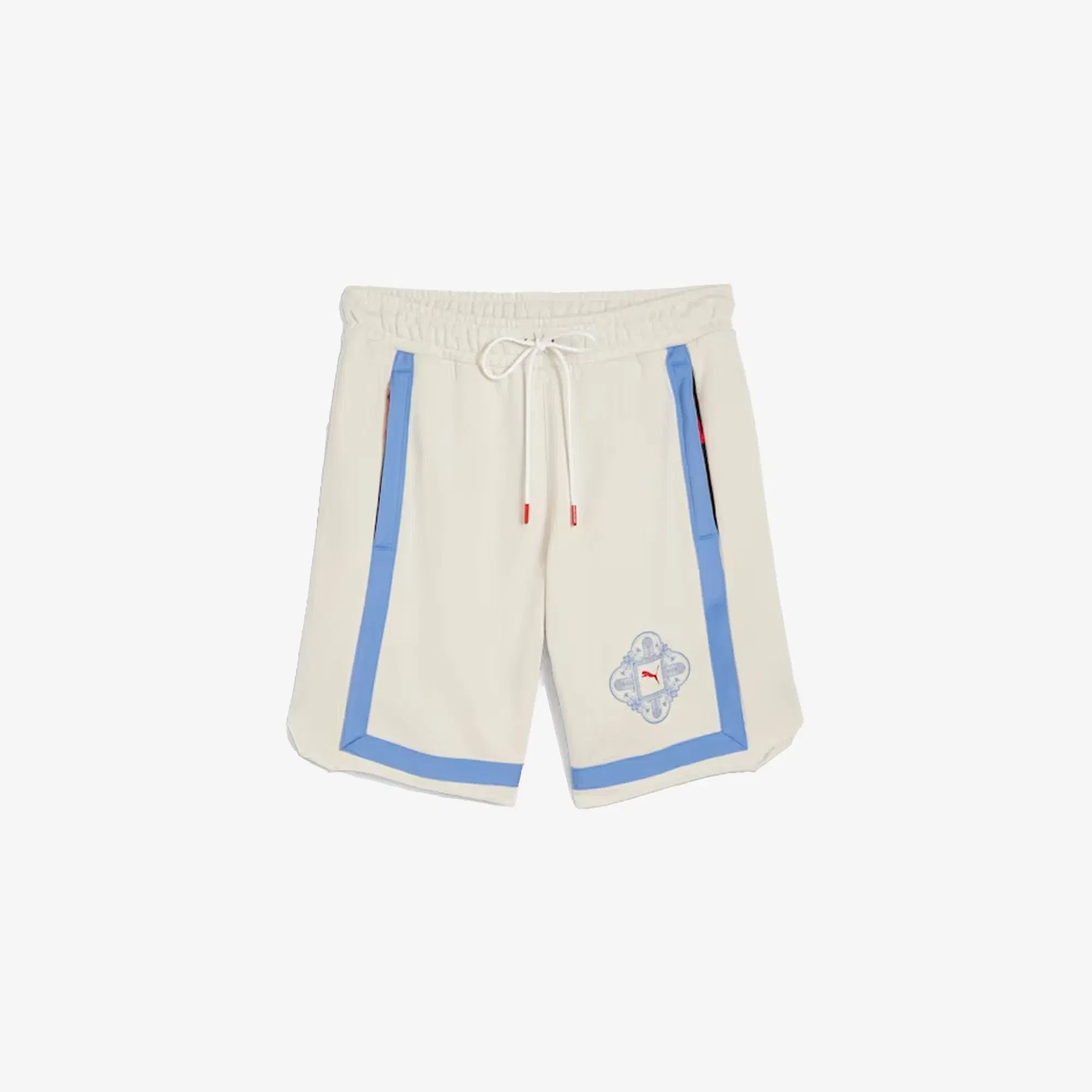 PUMA SUPERSTITION BASKETBALL TERRY SHORTS { ALPINE SNOW
