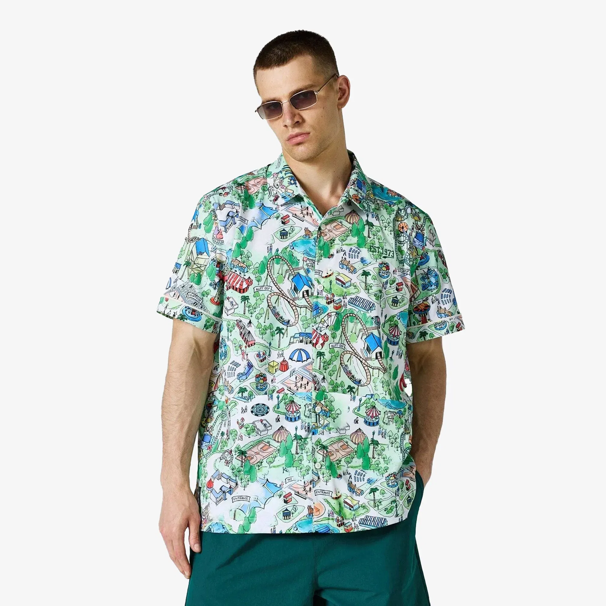 PUMA THE FAIRGROUNDS RESORT BASKETBALL TOP { IVORY-AOP