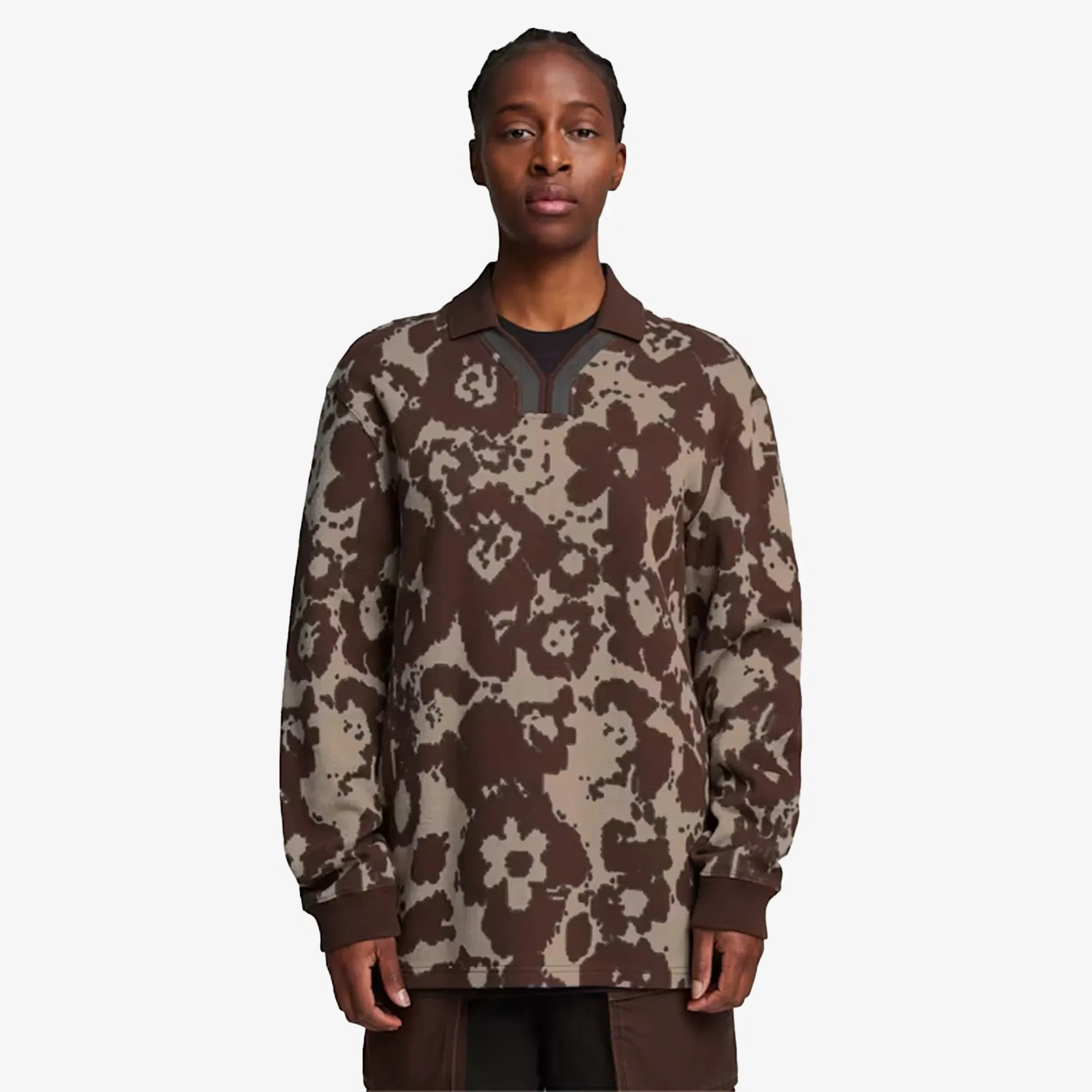 Puma x PERKS AND MINI RUGBY SHIRT { DARK CHOCOLATE