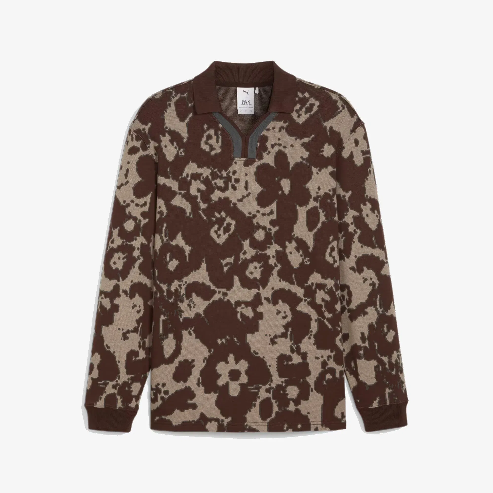 Puma x PERKS AND MINI RUGBY SHIRT { DARK CHOCOLATE