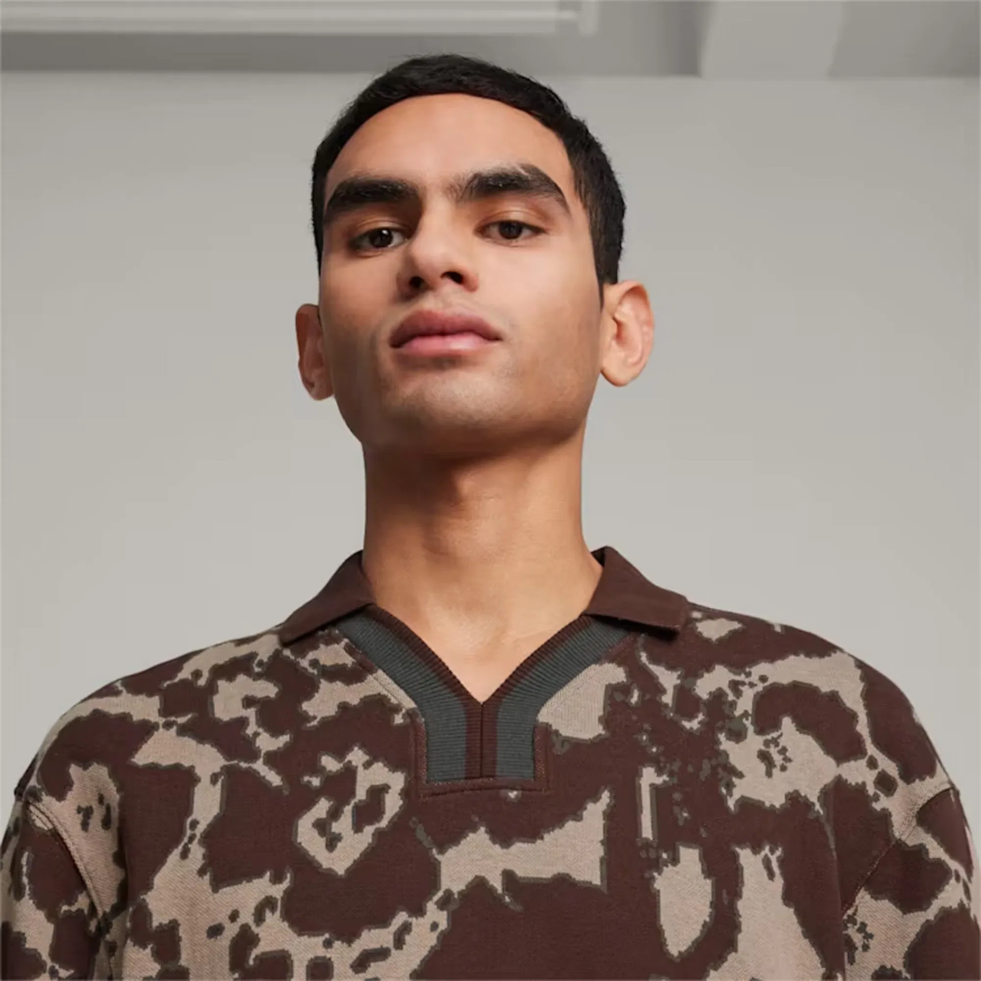 Puma x PERKS AND MINI RUGBY SHIRT { DARK CHOCOLATE