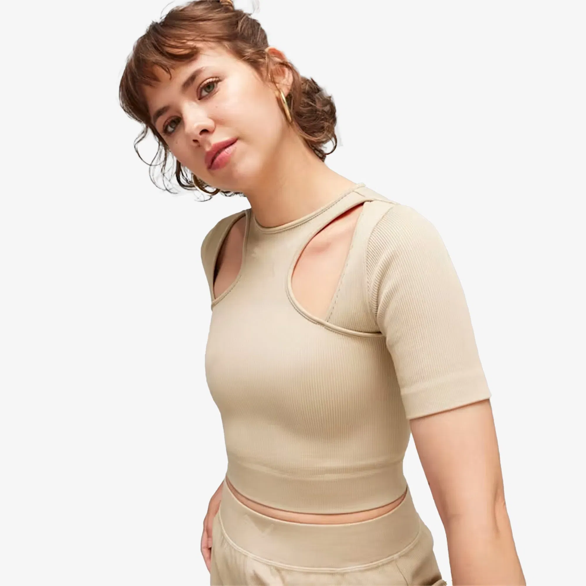 Puma DARE TO MUTED MOTION T-Shirt { PUTTY
