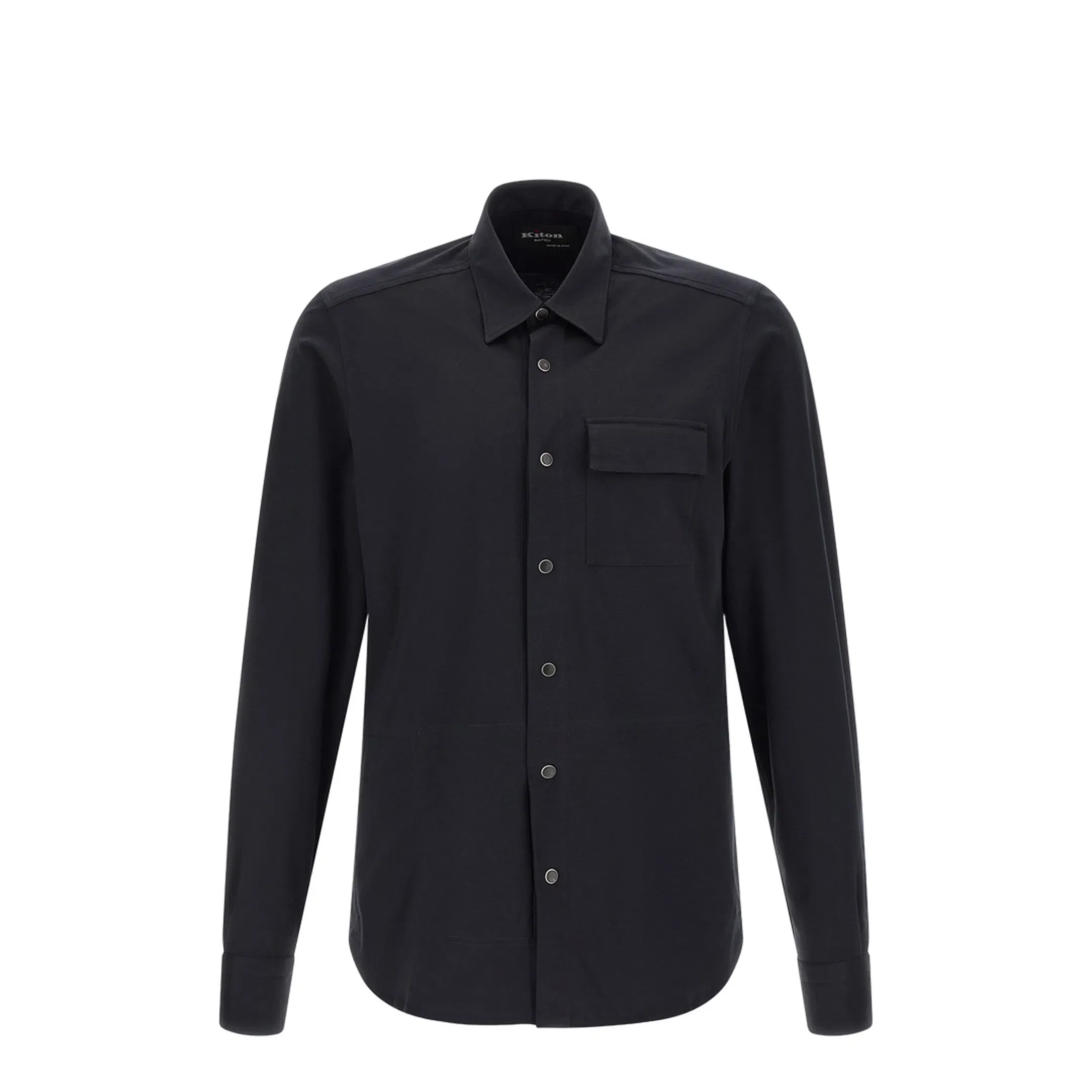 Buba Snap-Button Shirt Dark Blue