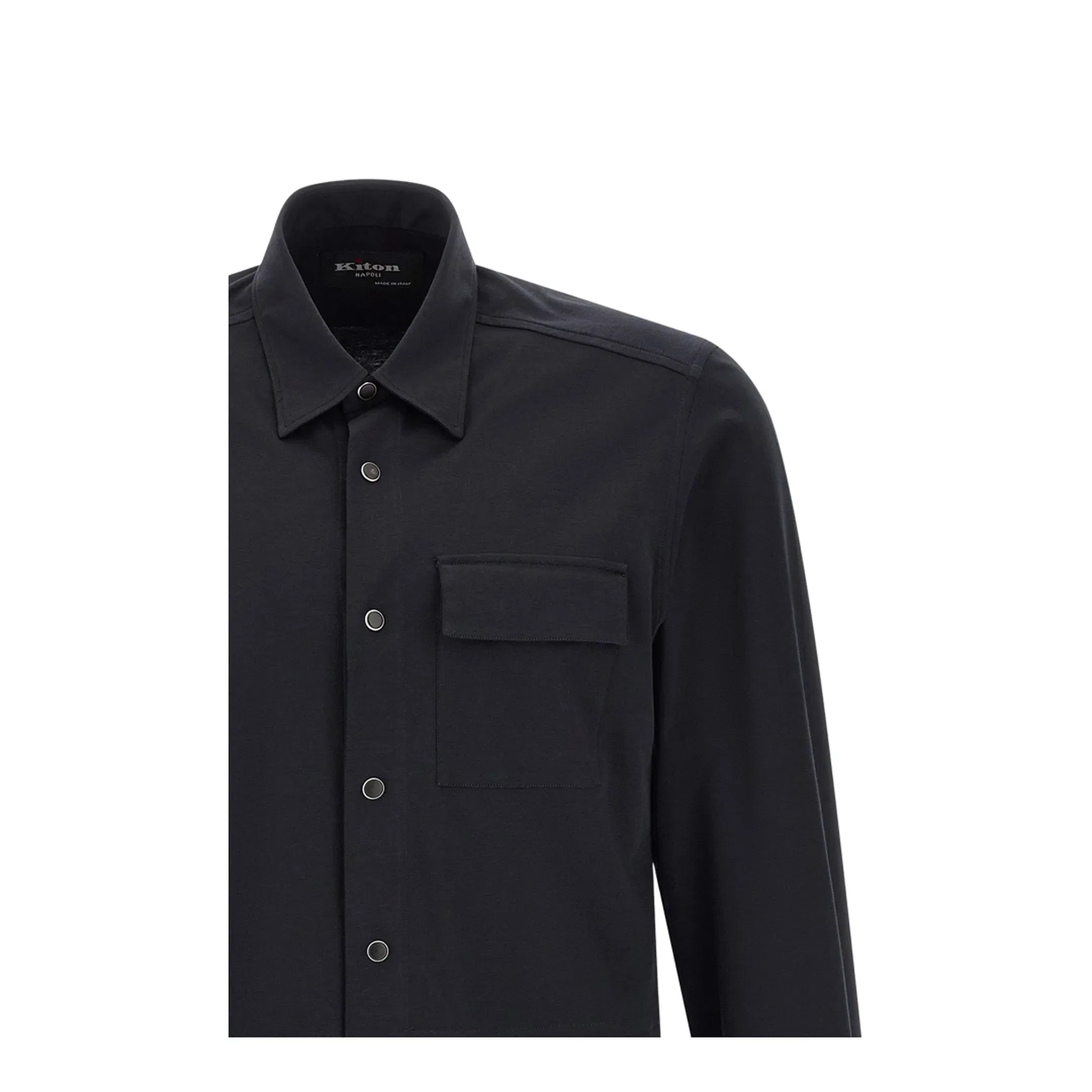 Buba Snap-Button Shirt Dark Blue