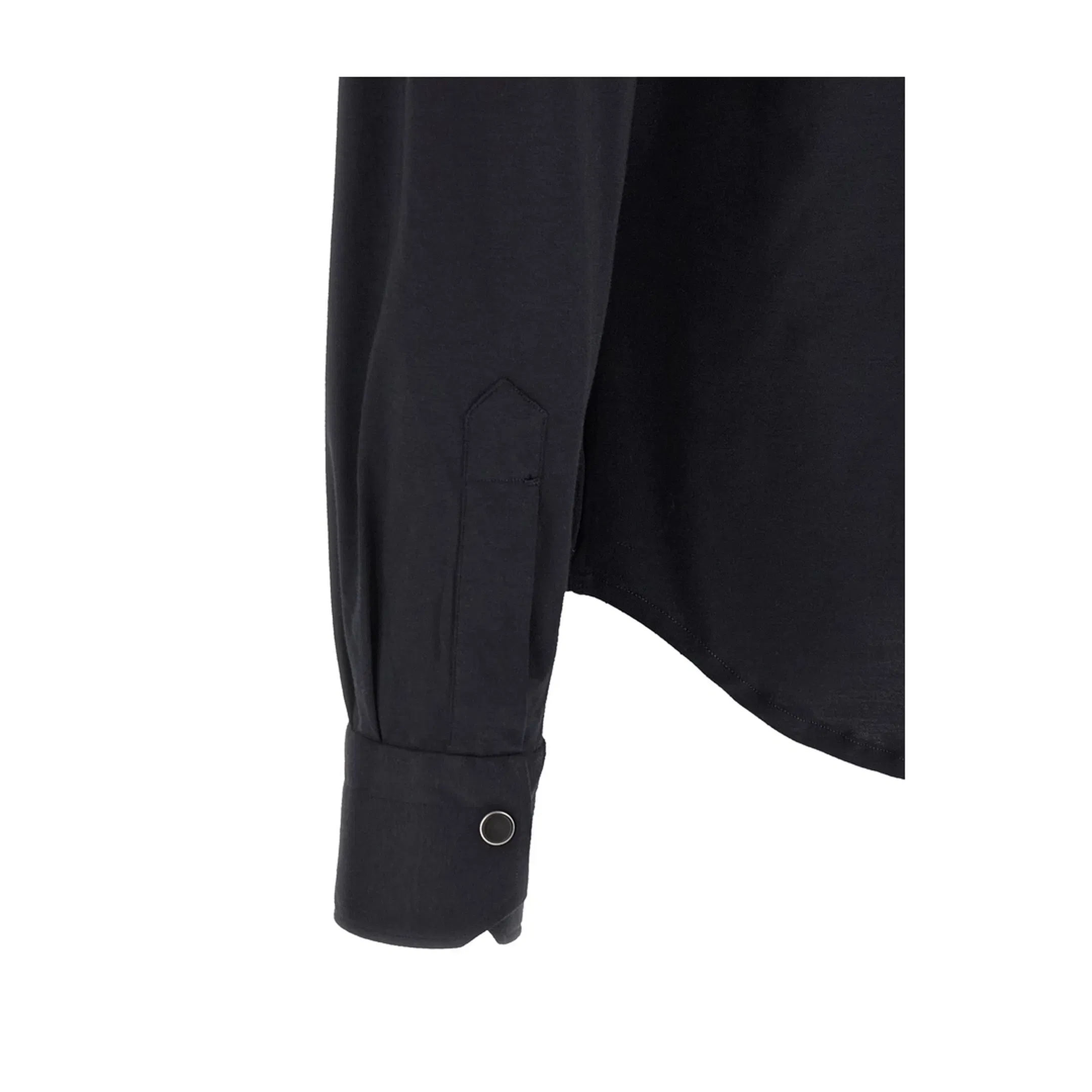 Buba Snap-Button Shirt Dark Blue