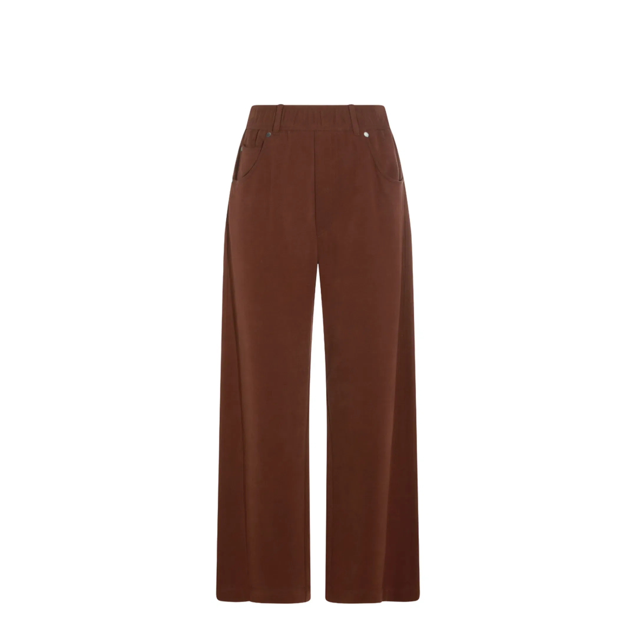 Woman's Brown Cotton Pants