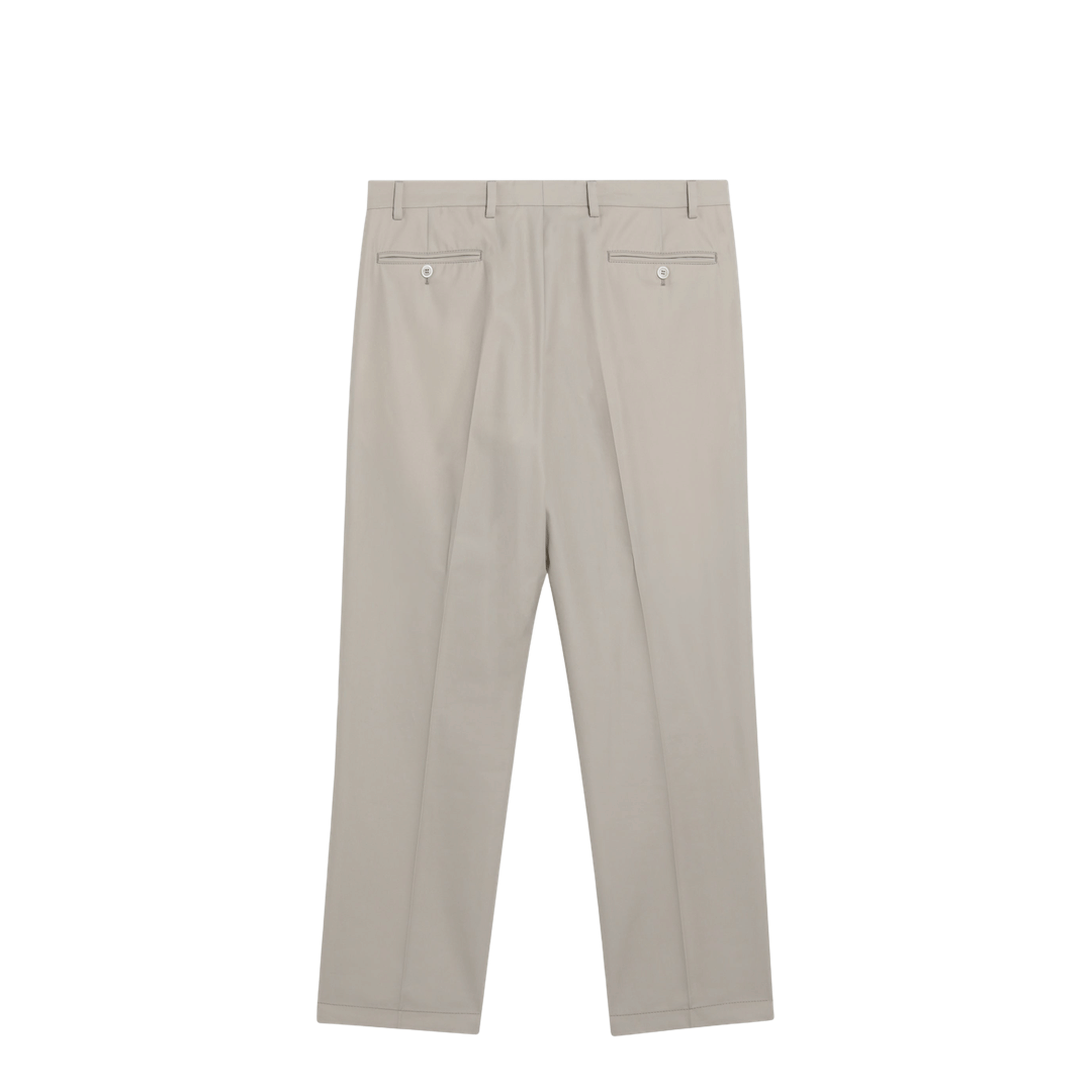 Sand Cotton Trousers With Key Ring