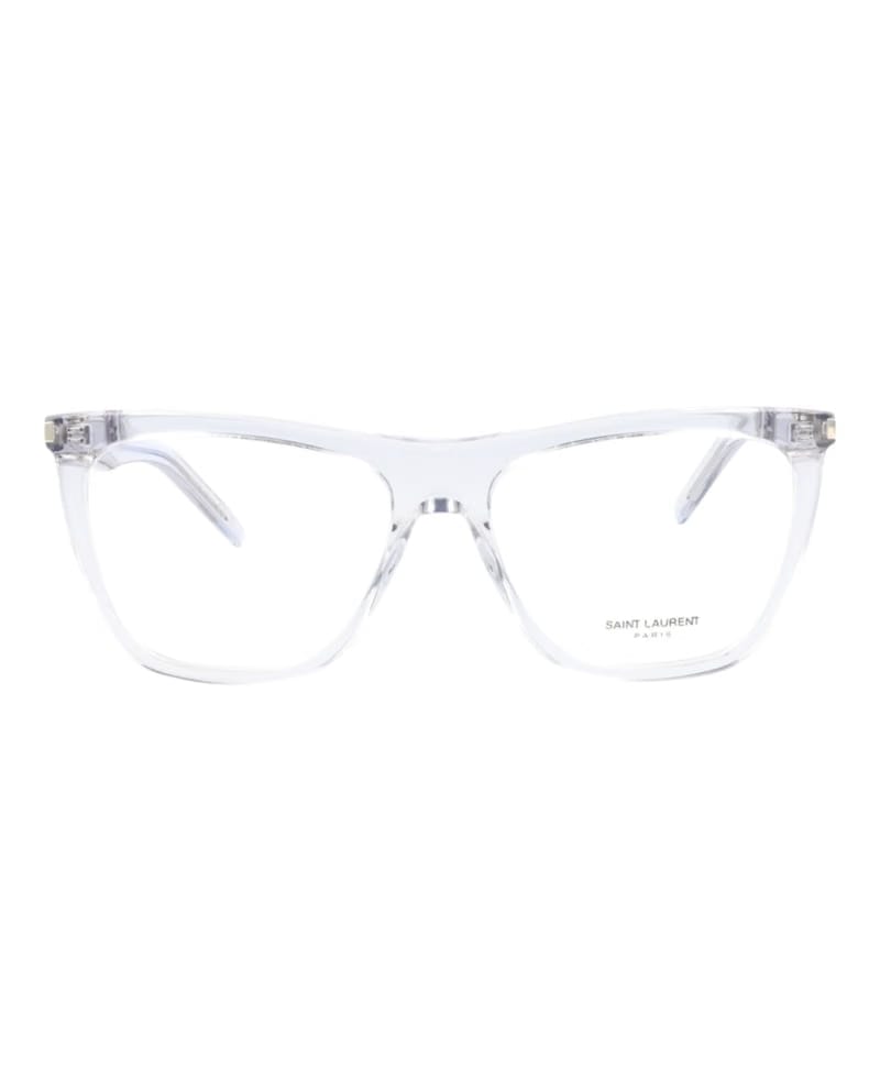 Saint Laurent Square Eyeglasses Grey/Grey/Transparent (SL518-30013050-003)