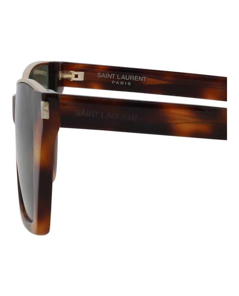 Saint Laurent Cat Eye-Frame Acetate Sunglasses Havana/Havana/Green (SL369KATE-30008955-002)