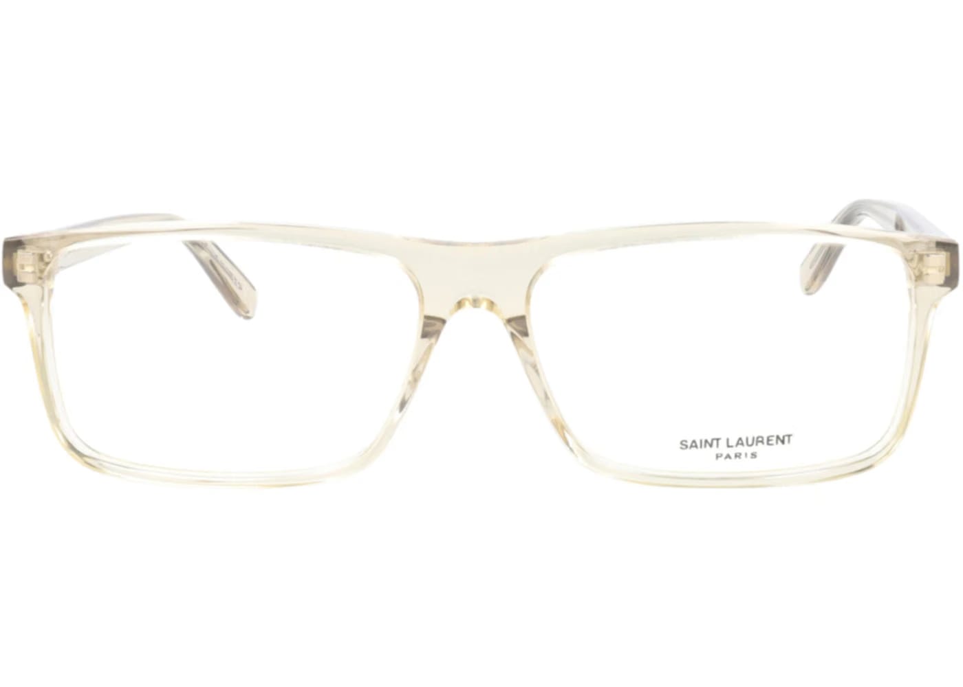 Saint Laurent Square Eyeglasses Yellow/Yellow/Transparent (SL483-30011681-006)