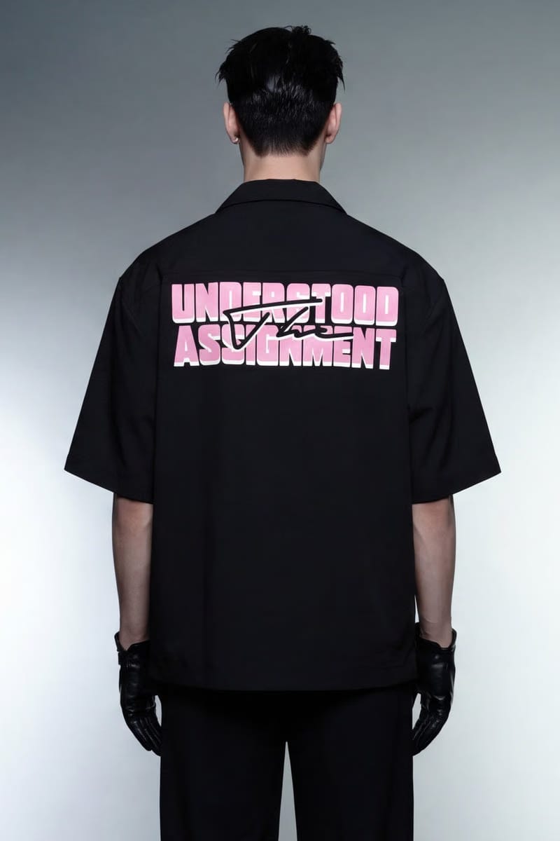 Assignment Off Supply Black Bowling Shirt