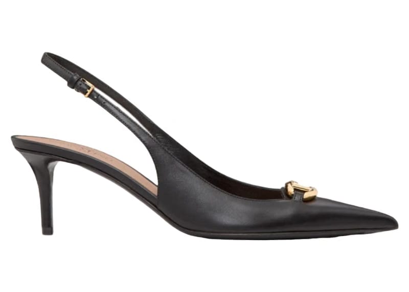 Valentino Slingback VLogo The Bold Edition Pumps Black (Women's)