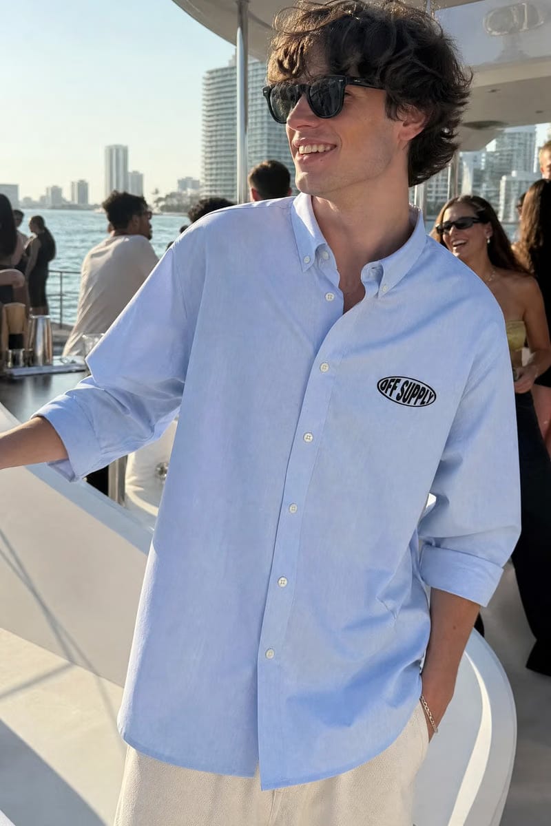 Twenties Off Supply Ice Blue Shirt