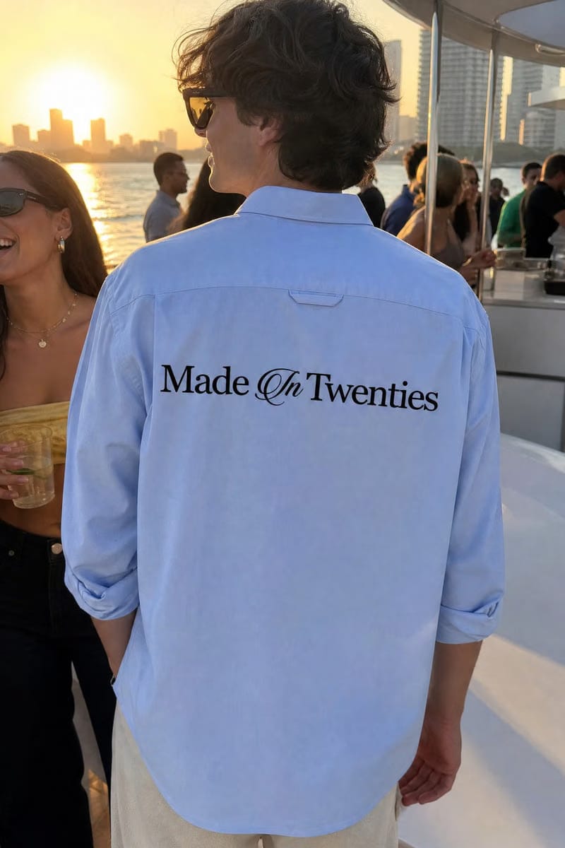Twenties Off Supply Ice Blue Shirt
