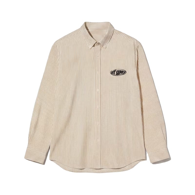 Twenties Off Supply Yellow Striped Shirt