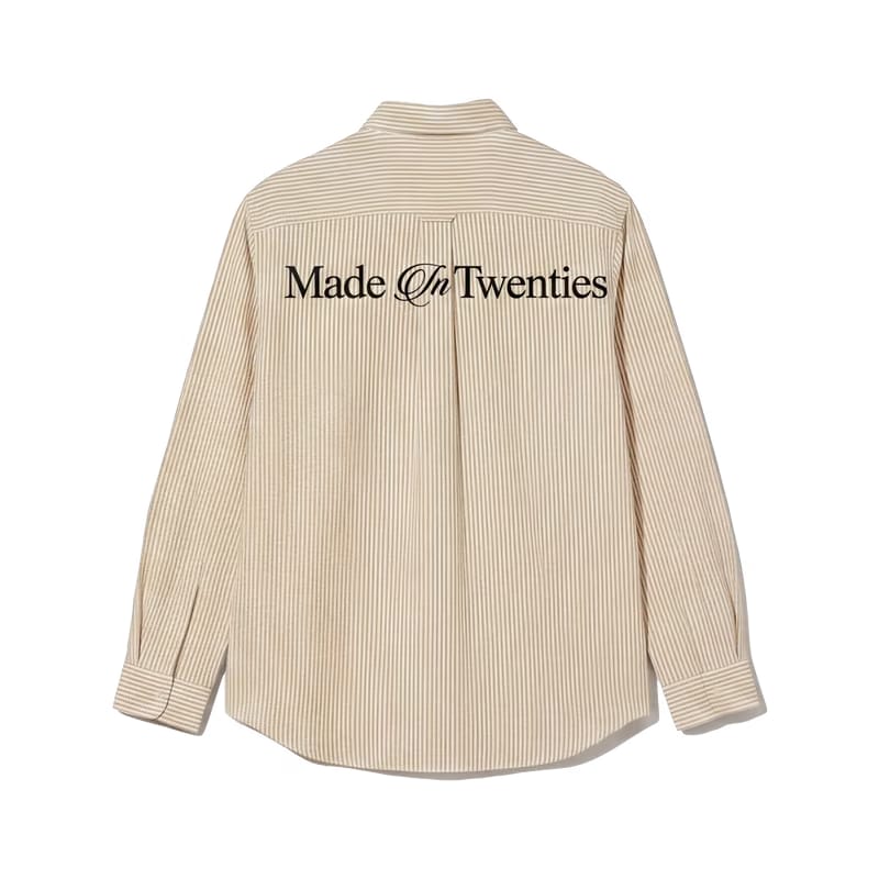 Twenties Off Supply Yellow Striped Shirt