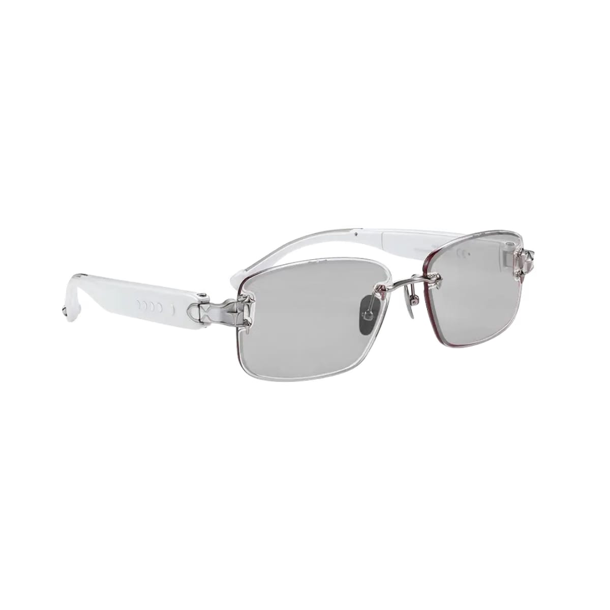 Chamelo Aura Rimless Sunglasses White Calm