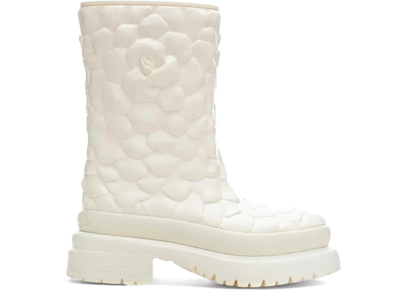 Valentino Garavani Atelier Shoes Rose Edition Rainboot White (Women's)