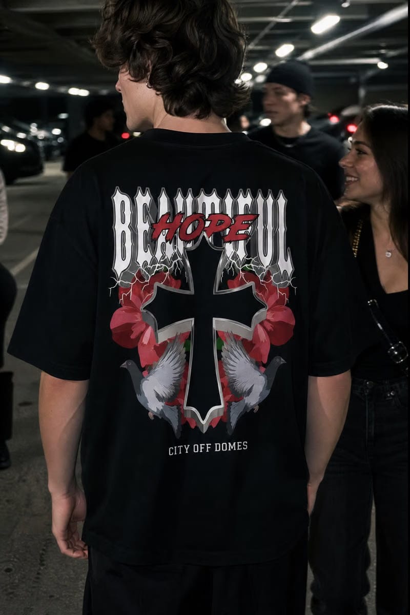 City Off Domes Chaos Culture Black T-Shirt