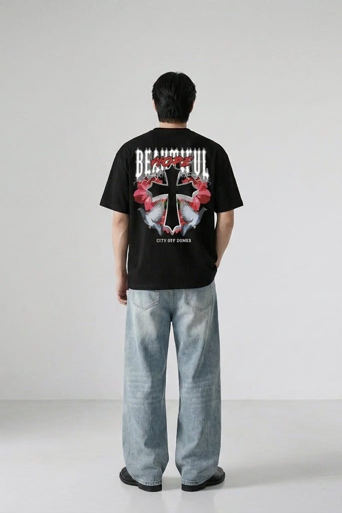 City Off Domes Chaos Culture Black T-Shirt