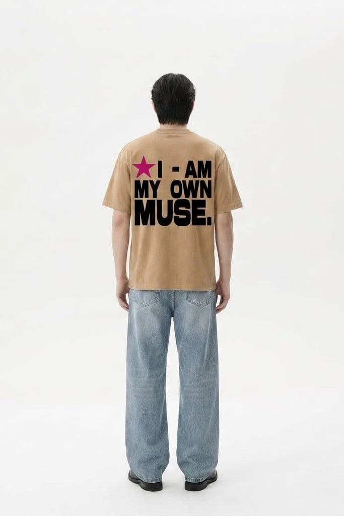 City Off Domes My Own Music Beige T-Shirt