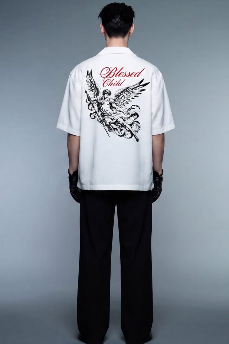 Off Supply Blessed Child Bowling Shirt - White