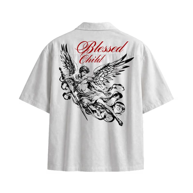 Off Supply Blessed Child Bowling Shirt - White