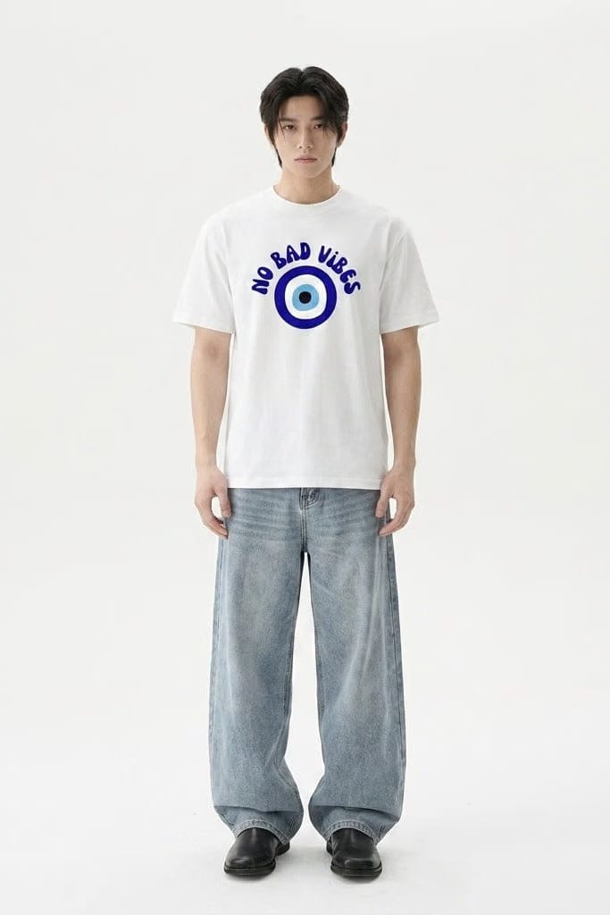 City Off Domes No Bad Vibes White T-Shirt