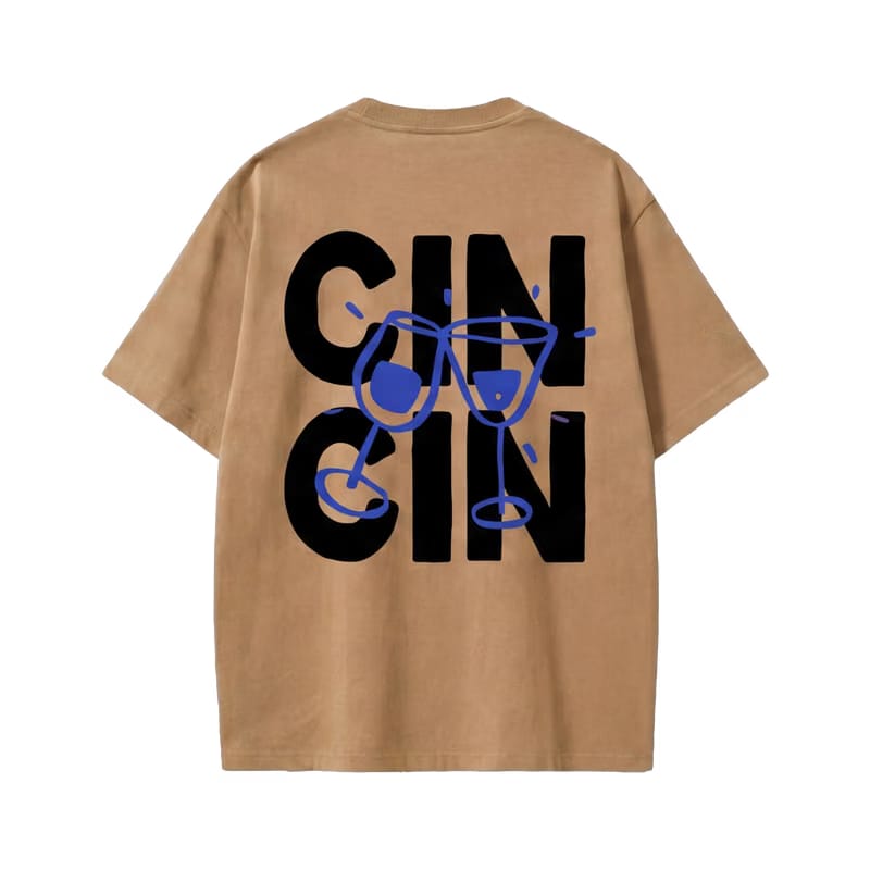 City Off Domes No Entry Club Beige T-Shirt