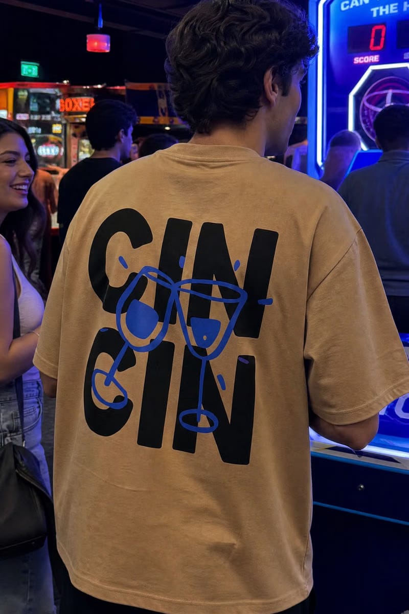 City Off Domes No Entry Club Beige T-Shirt