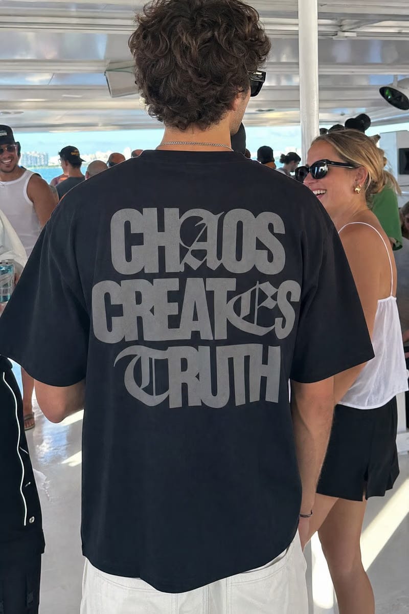 Off Supply Chaos Creates Truth T-shirt Black