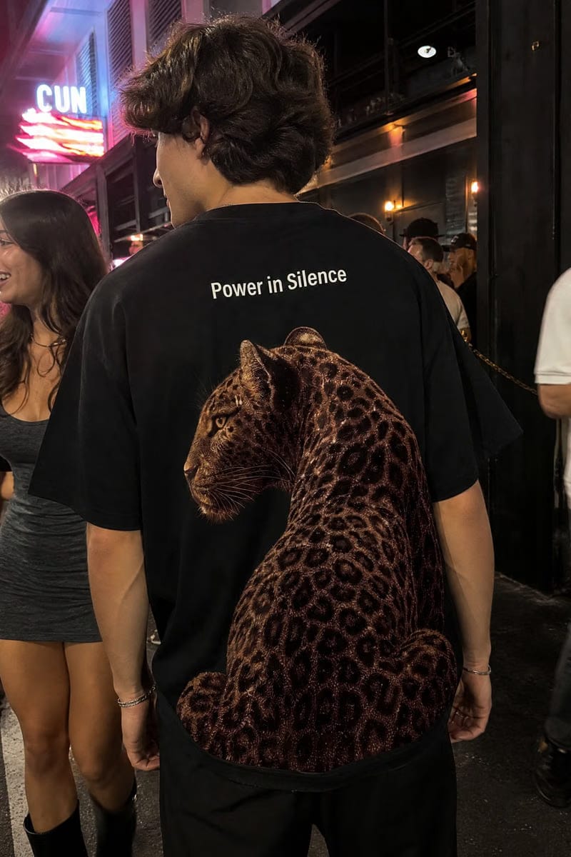 City Off Domes Power in Silence Black T-Shirt