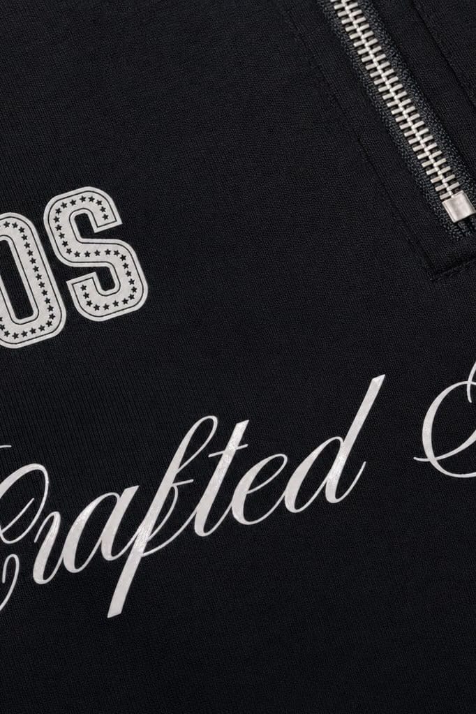 Off Supply Crafted For Legacy Black Quarter Zip T-shirt