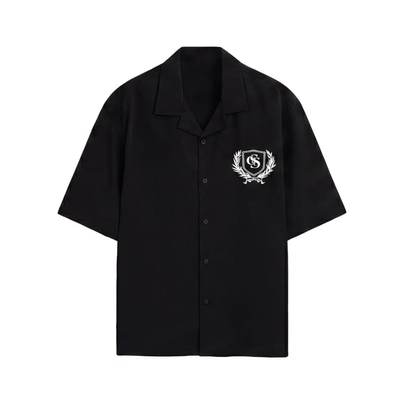 Off Supply Elegance In Motion Black Bowling Shirt