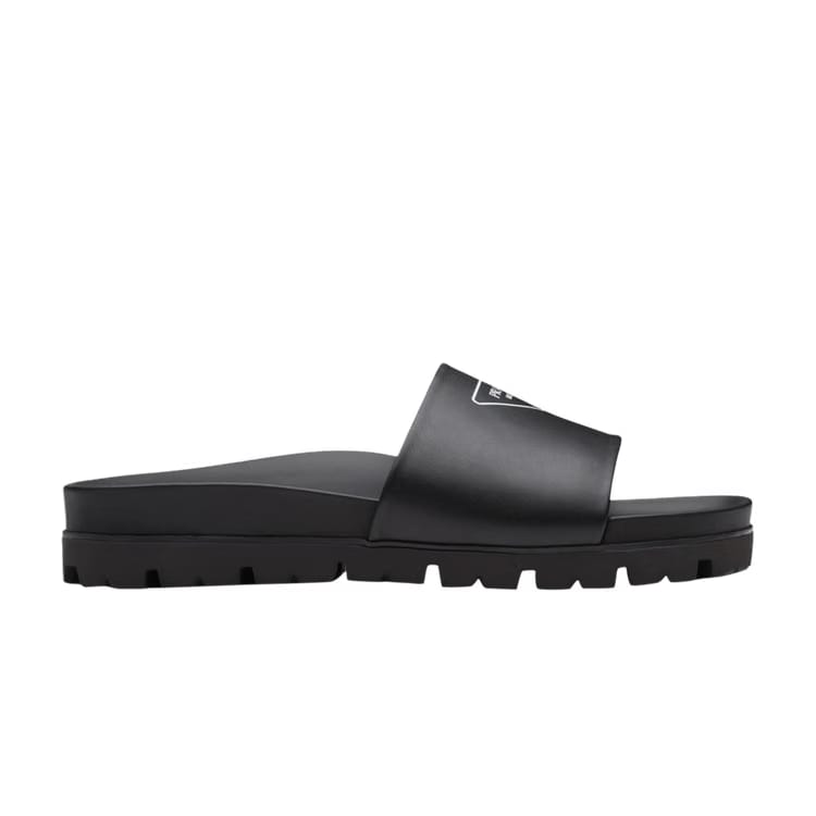 Prada Leather Sandal Black