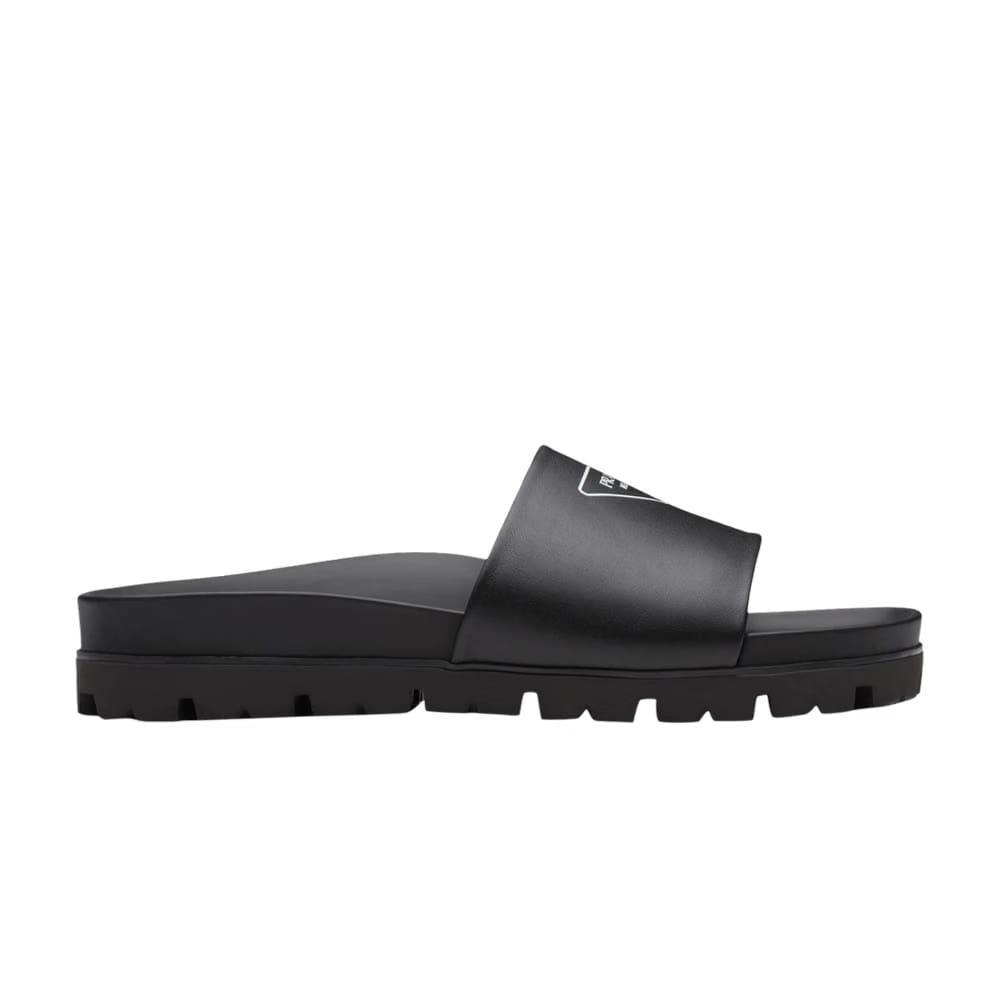 Prada Leather Sandal Black