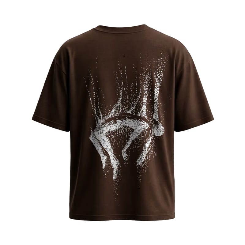 City Off Domes Signal Lost Brown T-Shirt